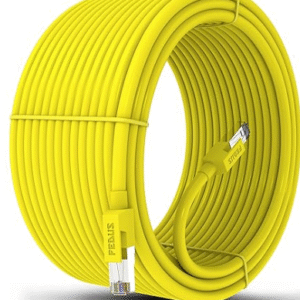 Ethernet Cable, 2 Meter High Speed 550MHZ / 10 Gigabit Speed UTP LAN Cable, Network Cable Internet Cable RJ45 Cable LAN Wire, Patch Computer Cord Gigabit Category  Wires for Modem, Router Yellow