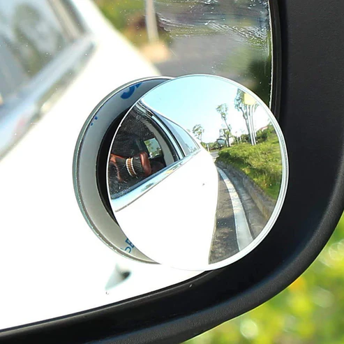 Blind Spot Round Wide Angle Adjustable Convex Rear View Mirror