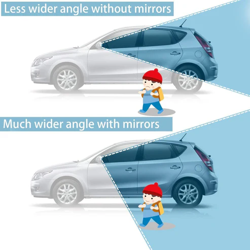 Blind Spot Round Wide Angle Adjustable Convex Rear View Mirror - Image 4